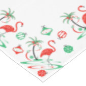 Nappe rouge de frontière de Flamant rose de Noël (Angle)