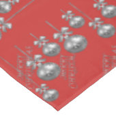 Nappe rouge de Noël de conception argentée de (Angle)