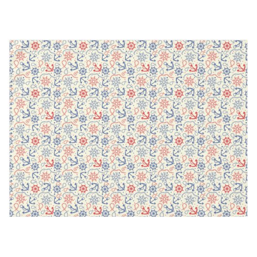 Nappe Rouge et arrière - plan de marine avec l'ancre (Devant (Horizontal))