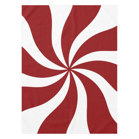 Nappe Rouge et blanc de remous de sucrerie de menthe (Devant)
