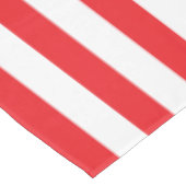 Nappe Rouge et Blanc Rayé Épais (Angle)