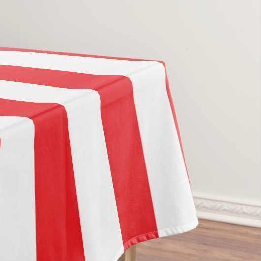Nappe Rouge et Blanc Rayé Épais (In Situ)