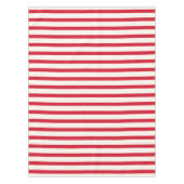 Nappe Rouge et blanc rayé moderne de Noël rayé (Devant)