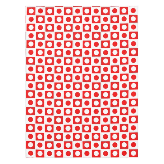 Nappe rouge et blanche Abstraite moderne (Devant)