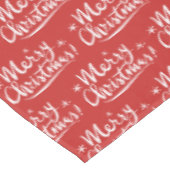 Nappe rouge et blanche de motif de Joyeux Noël (Angle)