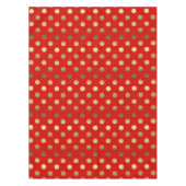 Nappe rouge et d'or de point de polka (Devant)