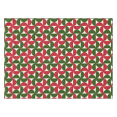 Nappe Rouge et vert Motif moderne du milieu du siècle (Devant (Horizontal))