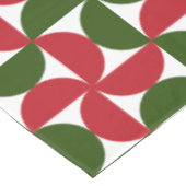 Nappe Rouge et vert Motif moderne du milieu du siècle (Angle)