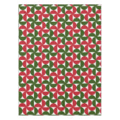 Nappe Rouge et vert Motif moderne du milieu du siècle (Devant)