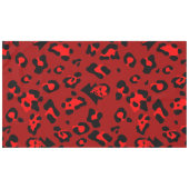 Nappe rouge halloween vampire impression léopard goth (Devant (Horizontal))