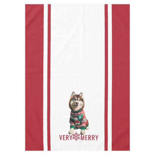 Nappe rouge Husky Sibérie (Devant)