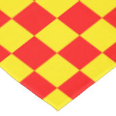 Nappe Rouge Jaune Chèque À damiers Motif Design (Angle)