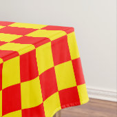 Nappe Rouge Jaune Chèque À damiers Motif Design (In Situ)