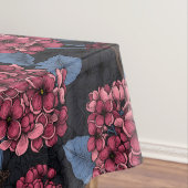 Nappe Rouge lilas sur bleu foncé (In Situ)