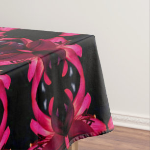 Nappe Rouge Lily Flower Art Abstrait