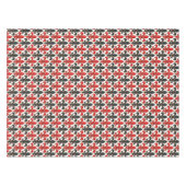 Nappe Rouge noir baroque Fleur de lis Motif Design (Devant (Horizontal))