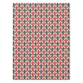 Nappe Rouge noir baroque Fleur de lis Motif Design (Devant)