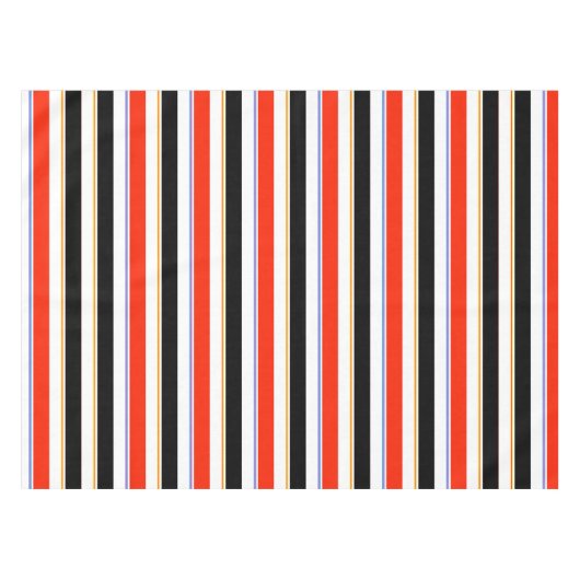 Nappe Rouge Noir Blanc Grilles Lignes Design Motif (Devant (Horizontal))