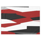 Nappe Rouge noir et blanc abstrait (Devant (Horizontal))
