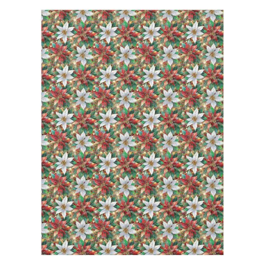 Nappe Rouge or blanc Poinsettia (Devant)