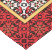 Nappe Rouge oriental et or de damassé de vacances de (Angle)