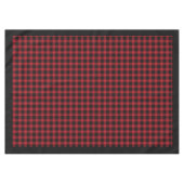 Nappe rouge rustique Noir Intemporelle Plaid Accen (Devant (Horizontal))