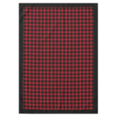 Nappe rouge rustique Noir Intemporelle Plaid Accen (Devant)