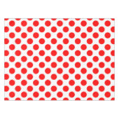 Nappe Rouge sur blanc grand format Pois (Devant (Horizontal))