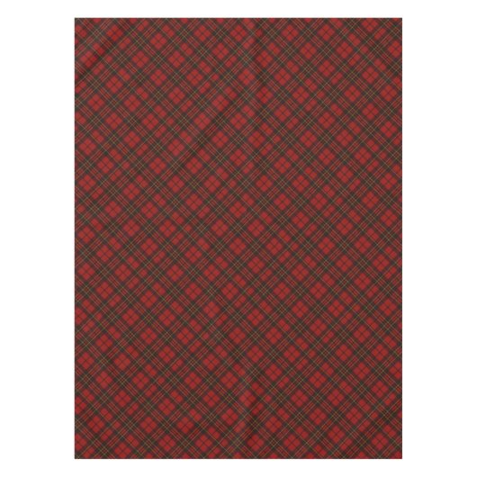 Nappe Rouge tartan Noël plaid vacances hiver motif (Devant)