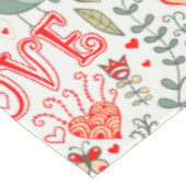 Nappe Rouge Tones Valentines symboles sans couture motif (Angle)