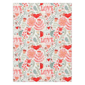 Nappe Rouge Tones Valentines symboles sans couture motif (Devant)