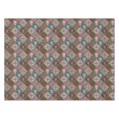 Nappe Rouge Vert blanc Faux Knit Motif de Noël (Devant (Horizontal))