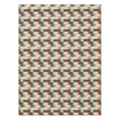Nappe rouge vert et géométrique beige (Devant)