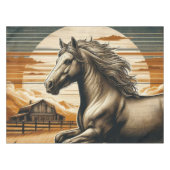 Nappe Rouille/cheval vintage/Ouest (Devant (Horizontal))