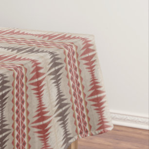 Nappe Rouille Rouge Taupe Beige Dark Brown Tribal Art