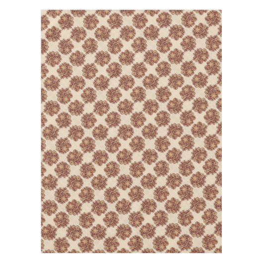 Nappe roux rustique cowboy western country floral (Devant)