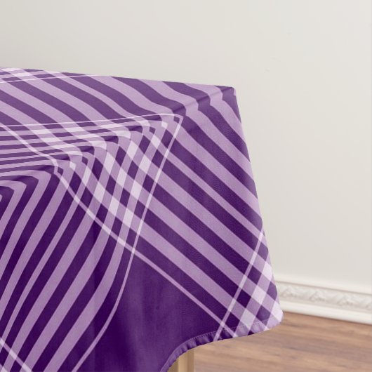 Nappe Royal Purple Et Blanc Plaid (In Situ)