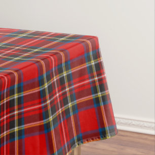 Nappe Royal Stewart Tartan Plaid Scottish Motif