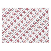 Nappe Royaume-Uni Union Jack British Drapeau Typographie (Devant (Horizontal))