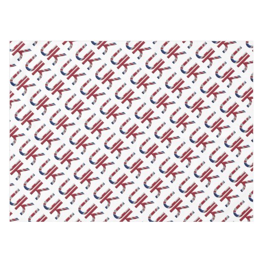 Nappe Royaume-Uni Union Jack British Drapeau Typographie (Devant (Horizontal))