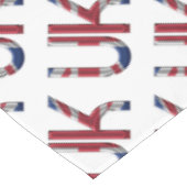 Nappe Royaume-Uni Union Jack British Drapeau Typographie (Angle)