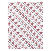 Nappe Royaume-Uni Union Jack British Drapeau Typographie (Devant)