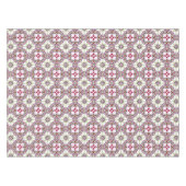 Nappe Ruban de fleur de carrelage de Barcelone rouge ros (Devant (Horizontal))