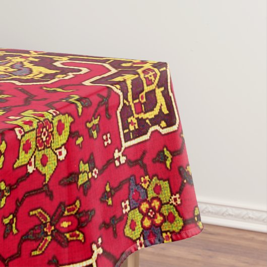 Nappe Ruban perse rouge et or (In Situ)