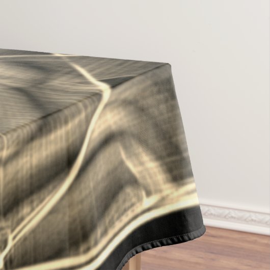 Nappe Rubans courbés beiges, contrastés par trait gaufré (In Situ)