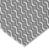 Nappe Rubans modernes de la moitié du siècle, gris, noir (Angle)