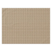 Nappe Rubans modernes du milieu du siècle, taupe et brun (Devant (Horizontal))