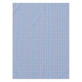 Nappe Rubans modernes du milieu du siècle, turquoise et (Devant)