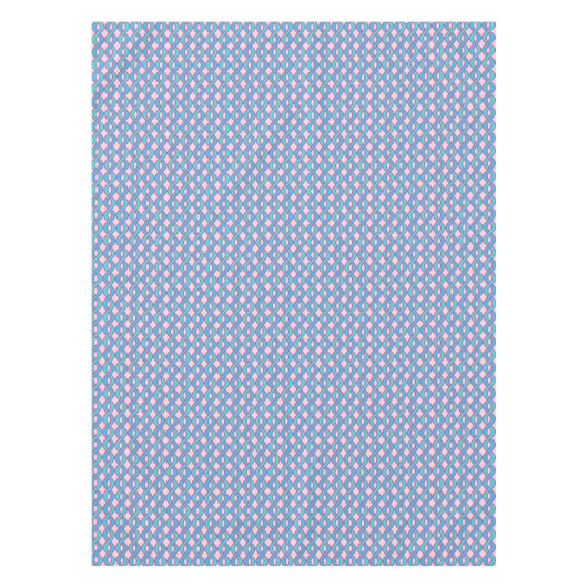 Nappe Rubans modernes du milieu du siècle, turquoise et  (Devant)