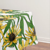 Nappe Rudbekia jaune sur blanc (In Situ)